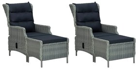 vidaXL 7 részes világosszürke kerti étkezőgarnitúra