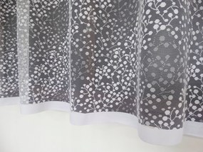 Mg Függöny jacquard 623/794 Fehér 300x250 szalaggal