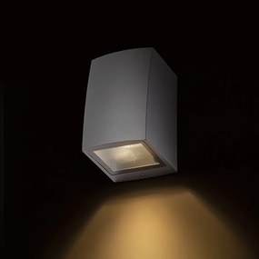 RENDL SELMA fali lámpa ezüstszürke 230V LED GU10 8W IP54