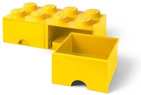 Sárga 2 fiókos tárolódoboz - LEGO®