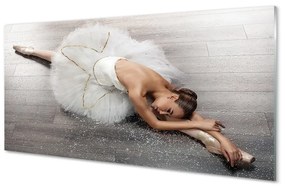 Üvegképek Női fehér balerina ruha 100x50 cm 2 fogas