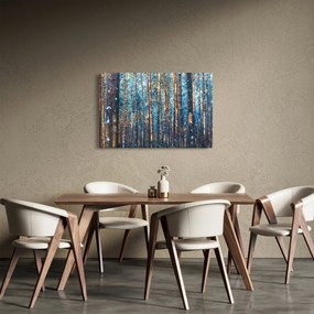 Kép - téli erdő (90x60 cm)