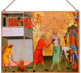 Saint Reparata Tortured with Red Hot Irons üvegkép, falikép
