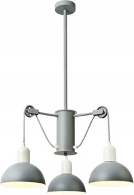 Aca Lighting függeszték 3XE14 szürke/fehér fém ÁTM58XM85CM Cezanne EG5793P