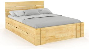 Franciaágy 160 cm Tosen High Drawers (Fenyő). 800208