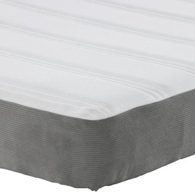 Zsebtavas matrac Világosszürke Közepes 80x200x20 cm Szövet
