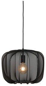 Fekete függőlámpa textil búrával ø 40 cm Plumeria – Light &amp; Living