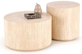 Palmer dohányzóasztal - kör, bézs