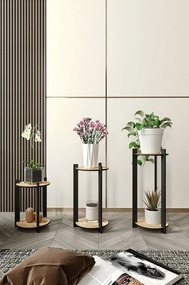 Virágállvány Flower Desk Round - Oak