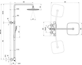 Ravak X070141 - FREE termosztátos zuhanyszett, fényes króm