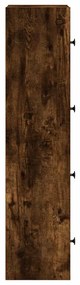 füstös tölgy színű szerelt fa könyvszekrény 40x24x102 cm