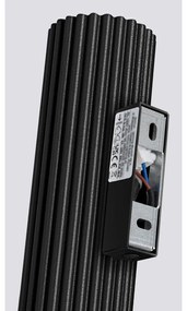 Fekete fali lámpa Gleam – Sollux