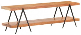 tömör akácfa TV-szekrény 160 x 40 x 50 cm