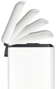 Fehér pedálos szemetes, 30 l - Wenko