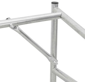 Tűzifa állvány esővédővel 200,5x60,5x110,5 cm horganyzott acél