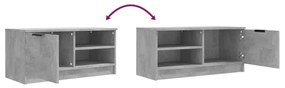 betonszürke szerelt fa TV-szekrény 80x35x36,5 cm