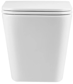 Invena Florina, falra szerelhető wc csésze Swirlflush 495x365x370 mm + wc ülőke lassan záródó, fehér, INV-CE-94-001-L