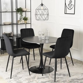 Stół SANDER Ceramiczny 89 cm Czarny