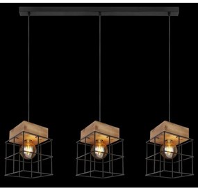 Globo 15530-3H - Csillár zsinóron MERRIL 3xE27/60W/230V