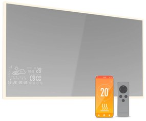 Blumfeldt Infravörös fűtőtest, Smart Mirror, Infravörös sugárzás, 600 W, IP44