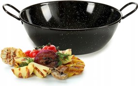 Eredeti Spanyol Zománcozott Grill Serpenyő Paella Edény 24cm Ar