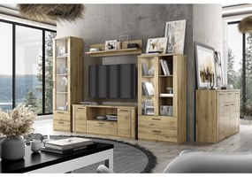 TV asztal DORSI 2D1S/180, tölgyfa Navarra