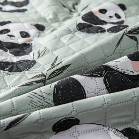 Ágytakaró PANDA RELAX zöld Méret: 220 x 240 cm