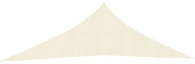 krémszínű HDPE napvitorla 160 g/m² 3 x 4 x 5 m