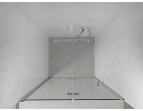 Mexen Lima, összecsukható zuhanyajtó nyitáshoz 60 x 190 cm, 6 mm átlátszó üveg, króm profil, 856-060-000-01-00-D