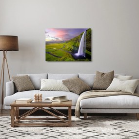 Vízesések képe (üvegen) (70x50 cm)