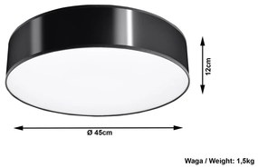 Atis Ceiling fekete mennyezeti lámpa - Sollux