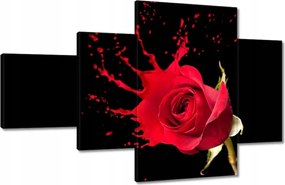 Vászonkép 130x80 Fröccsenő rózsa