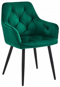 JORK VELVET sötétzöld étkezőszék