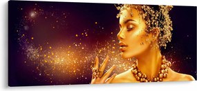 Kép - arany királynő (120x50 cm)