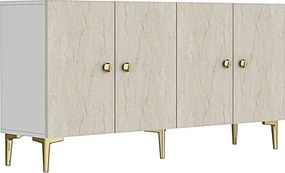 Simple 180 - White, Travertine