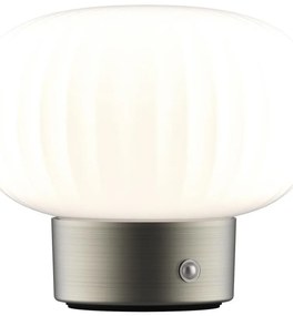 LED Dimmelhető érintős asztali lámpa LATTE LED/1,8W/5V USB 2000 mAh króm/fehér