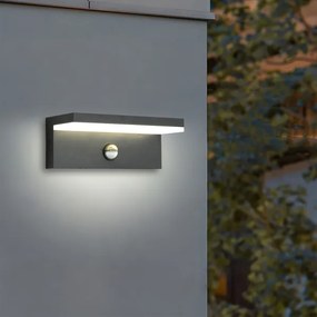 Brilagi-LED TESSI kültéri fali lámpa érzékelővel LED/10W/230V antracit IP54