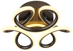 Globo 67386-24A - MELISAND LED mennyezeti lámpa 24W, 26 cm, fekete