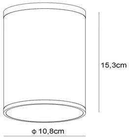 Lucide 27870/01/31 - Fürdőszobai mennyezeti lámpa TUBIX 1xE27/24W/230V IP54