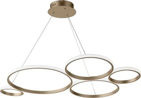 Ondaluce - LED dimmelhető kábelen függő csillár POIS LED/60W/230V aranyszínű