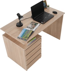 Pc asztal, szonoma tölgy, HANY NEW