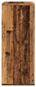 antik fa színű szerelt fa faliszekrény 80x33x80 cm