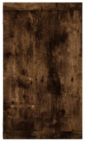 4 db füstös tölgyszínű szerelt fa fali kockapolc 80x15x26,5 cm