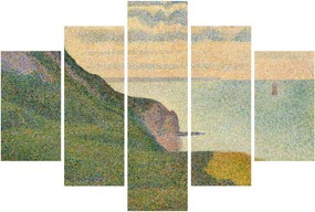Kép - Georges Seurat, Seascape at Port-en-Bessin, Normandy, reprodukciók (150x105 cm)