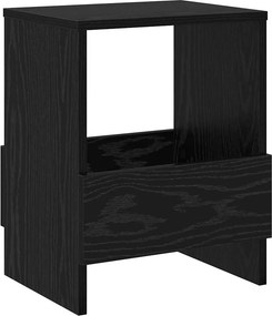 vidaXL Magazin állvány Fekete tölgy 35 x 30 x 45 cm