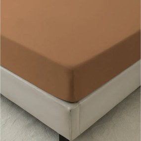 Mikroszálas lepedő MICROVELLE barna 180x200 cm