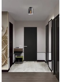 Searchlight 88911-1BK - SWEDEN mennyezeti lámpa 1xE27/60W/230V, átm. 22 cm, fekete/füst