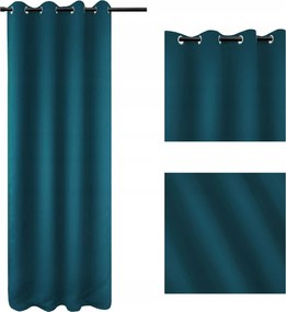 Függöny huzat Sötétítő Blackout 140x250 Sötét Türkiz Arcti