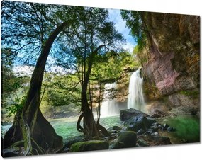 Vászonkép 100x70 Kaszkád vízesés