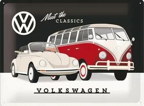 Fém tábla Volkswagen VW - T1 & Beetle